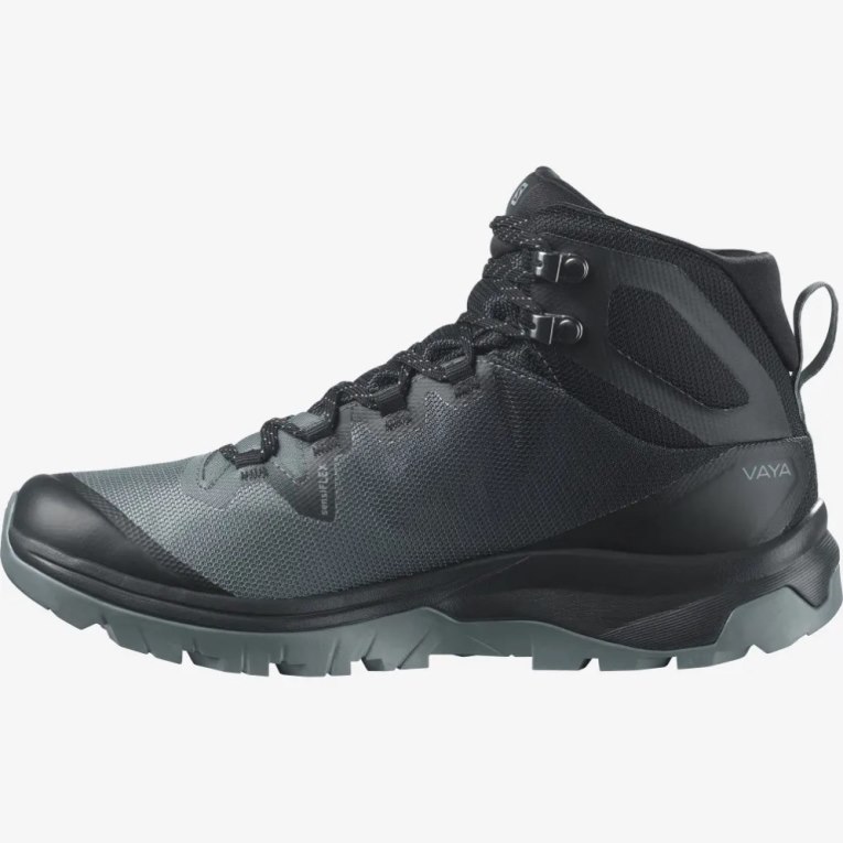 Botas Caminhada Salomon Vaya Mid GTX Feminino Pretas | PT E48523